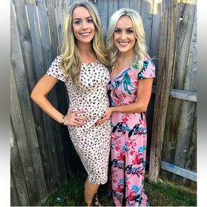 Isabel ruched midi dress